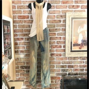 Taverniti So Jeans Jane Size 28 NWT Dirty wash